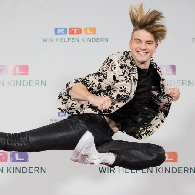 Sänger Vincent Gross beim RTL-Spendenmarathon.