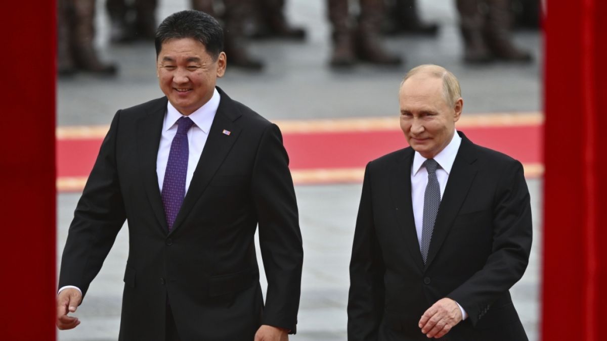Trotz internationalen Haftbefehls rollt die Mongolei den roten Teppich für Wladimir Putin aus. (Foto)