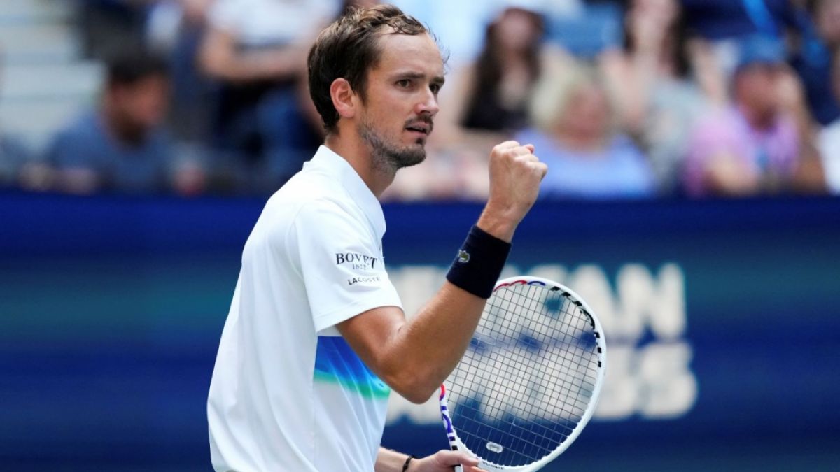 Daniil Medvedev k&auml;mpft im Viertelfinale um den Einzug ins Halbfinale der US Open. (Foto)