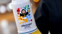 Das Münchner Oktoberfest wird in diesem Jahr vom 21. September bis zum 6. Oktober gefeiert. Aus diesem Krug können Gäste ihre Maß Bier trinken.