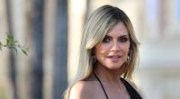 Heidi Klum präsentierte sich in Los Angeles im gewagten Leoparden-Minikleid.