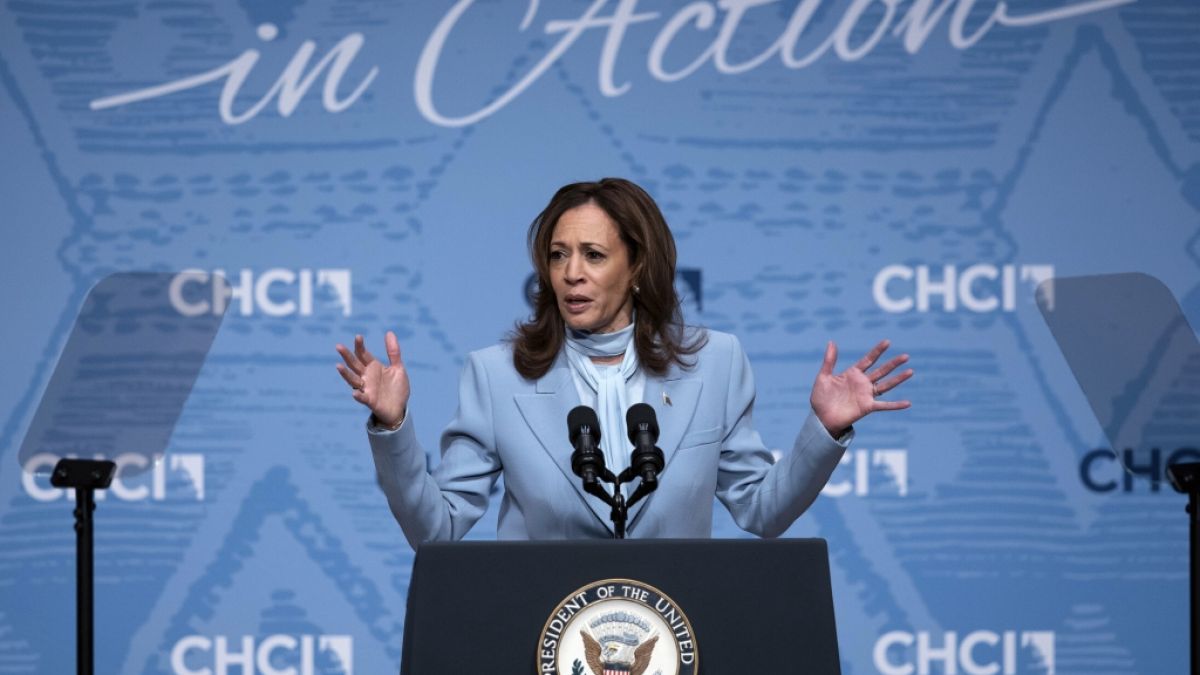 Kamala Harris wird im Internet zur Zielscheibe von Wladimir Putins Trollen. (Foto)