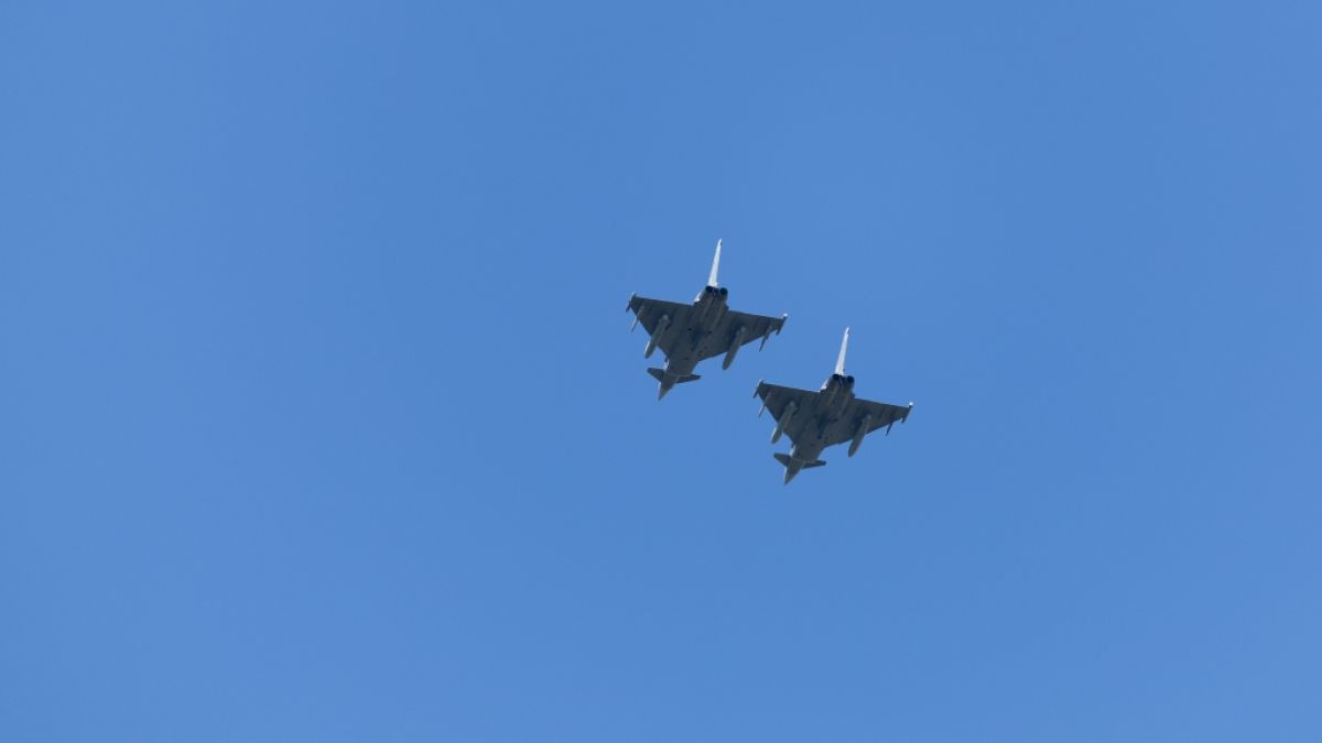 Eurofighter waren beim Abfangen russischer Militärfahrzeuge über der lettischen Ostsee beteiligt. Eurofighter waren beim Abfangen russischer Militärfahrzeuge über der lettischen Ostsee beteiligt. (Foto)