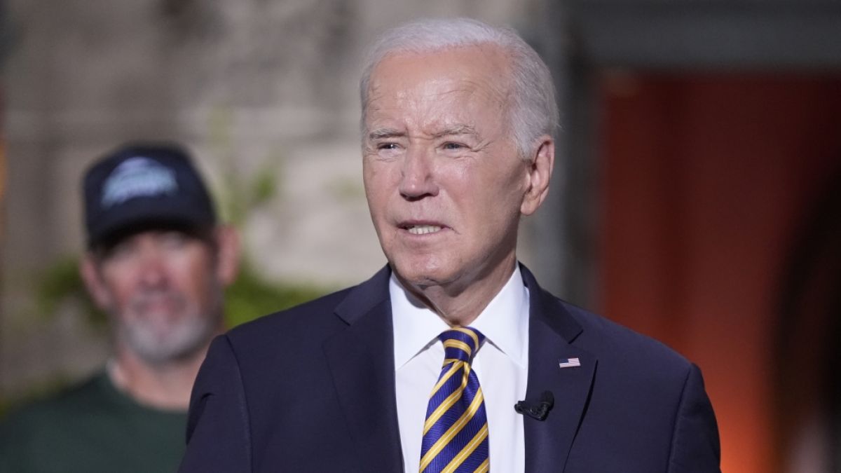 Joe Biden blamierte sich mit einem irren Ausraster. (Foto)