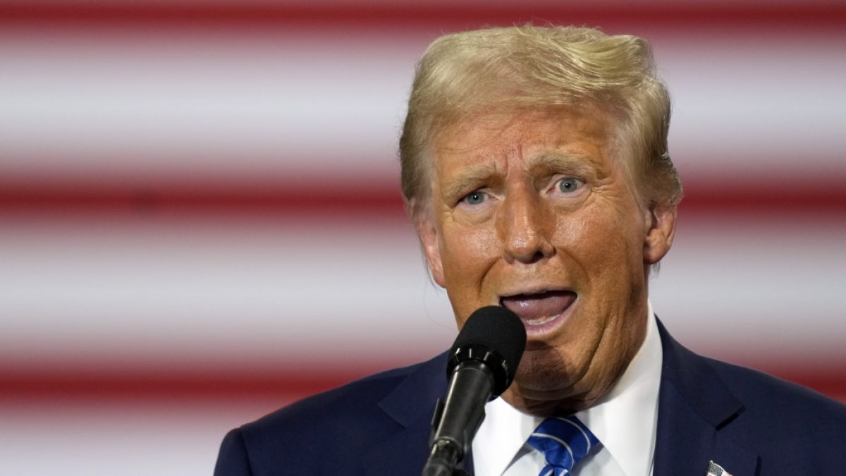 Donald Trump (Foto) beleidigte Tim Walz während dessen TV-Duell massiv. (Foto)