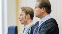 Christian Brückner (links) mit seinem Anwalt.