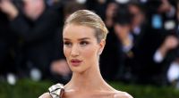 Rosie Huntington-Whiteley sorgt im gewagten Netz-Suit für Schnappatmung.