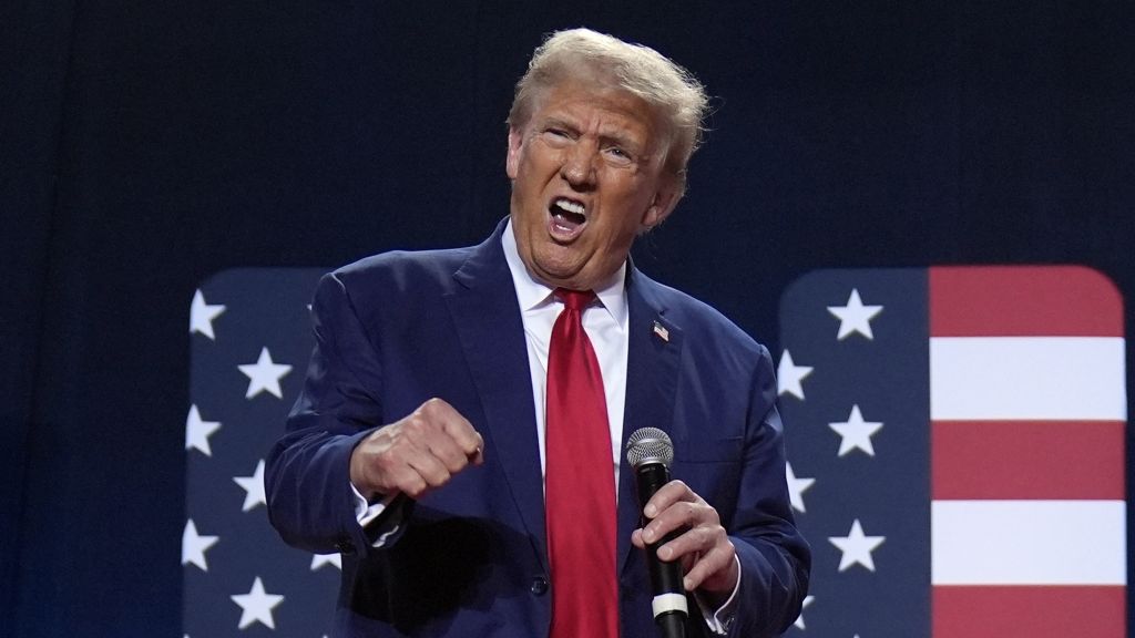Donald Trump außer Rand und Band: Im Wahlkampf zu den Präsidentschaftswahlen im November 2024 hatte der Republikaner kaum noch Kontrolle über seine Gesichtszüge. (Foto)