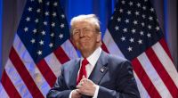 Donald Trump scherzte über eine dritte Amtszeit.