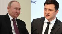 Die Aufnahmen zeigen Putin und Selenskyj vor dem russischen Einmarsch in der Ukraine.