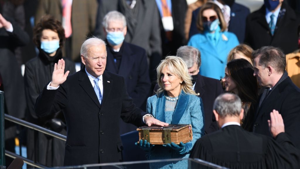 Joe Biden während seiner Vereidigung am 20. Januar 2021. (Foto)