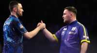 Im Finale der Darts-WM 2024 trafen Luke Humphries (li.) und Luke Littler aufeinander, im Finale der Players Championship Finals 2024 gibt's am 24. November eine Revanche.