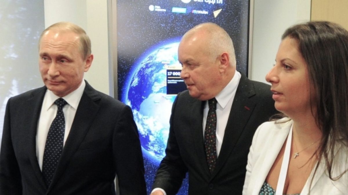 Margarita Simonjan ist die Chefredakteurin des staatlich kontrollierten Nachrichtensenders Russia Today (RT). (Foto)