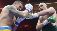 Tyson Fury (rechts) und Oleksandr Usyk boxten in Riad um die Schwergewichtskrone.