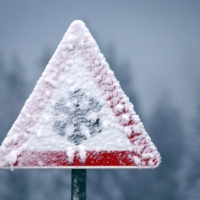 Vorsicht, Schnee und Eisregen! Hier wird es besonders gefährlich