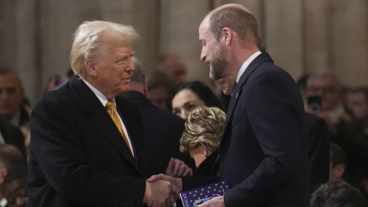 Donald Trump und Prinz William schienen sich bei der feierlichen Wiedereröffnung der Kathedrale Notre-Dame bestens zu verstehen. (Foto)