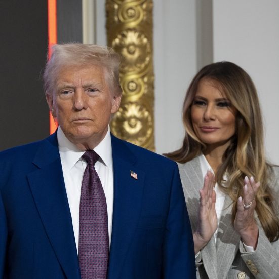 Donald Trump und Melania Trump präsentierten sich in New York als eine Einheit.