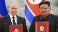 Kim Jong Un (rechts) hat Wladimir Putin mit Soldaten für den Ukraine-Krieg ausgestattet.