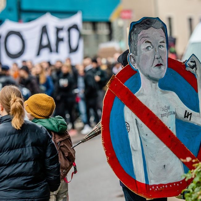AfD Parteitag in Riesa am 11.01.2025