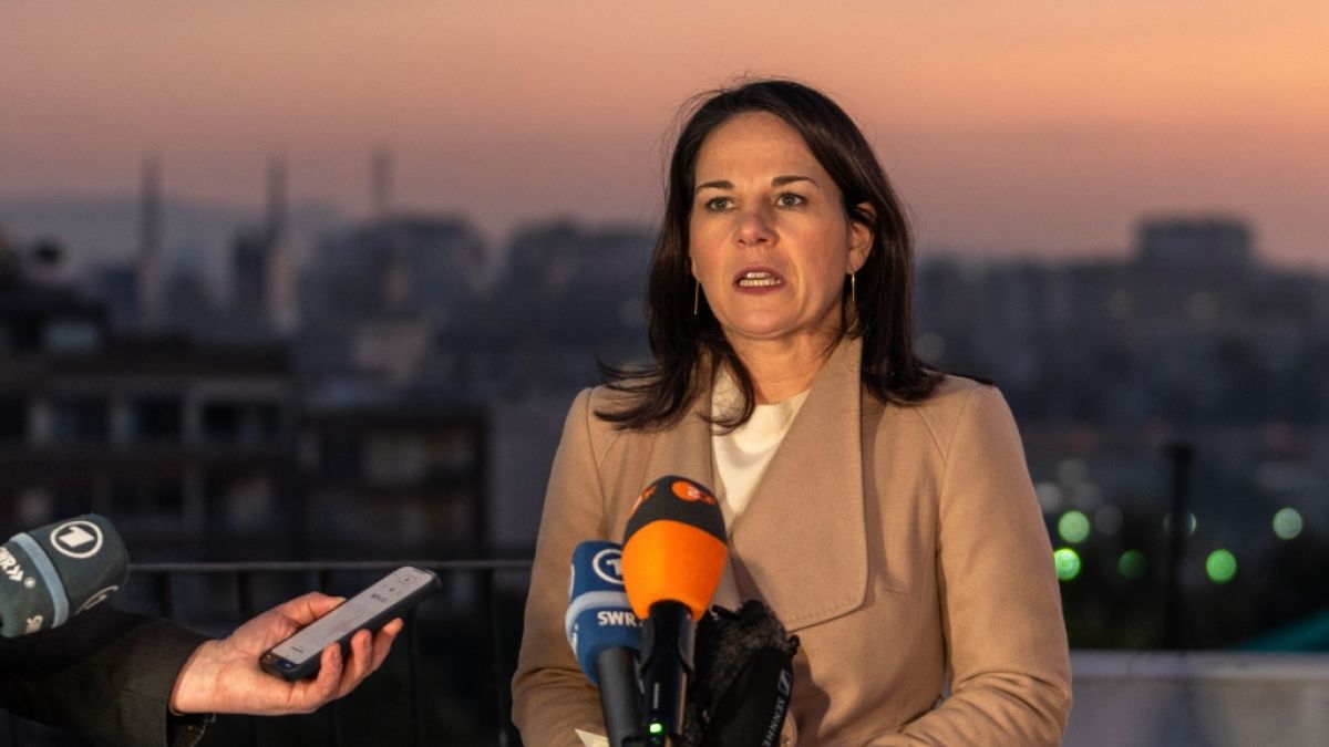 Annalena Baerbock wurde auf Pressefotos unkenntlich gemacht. (Foto)