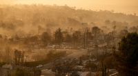 Der Stadtteil Pacific Palisades von Los Angeles wurde durch die Feuer nahezu vollständig verwüstet.