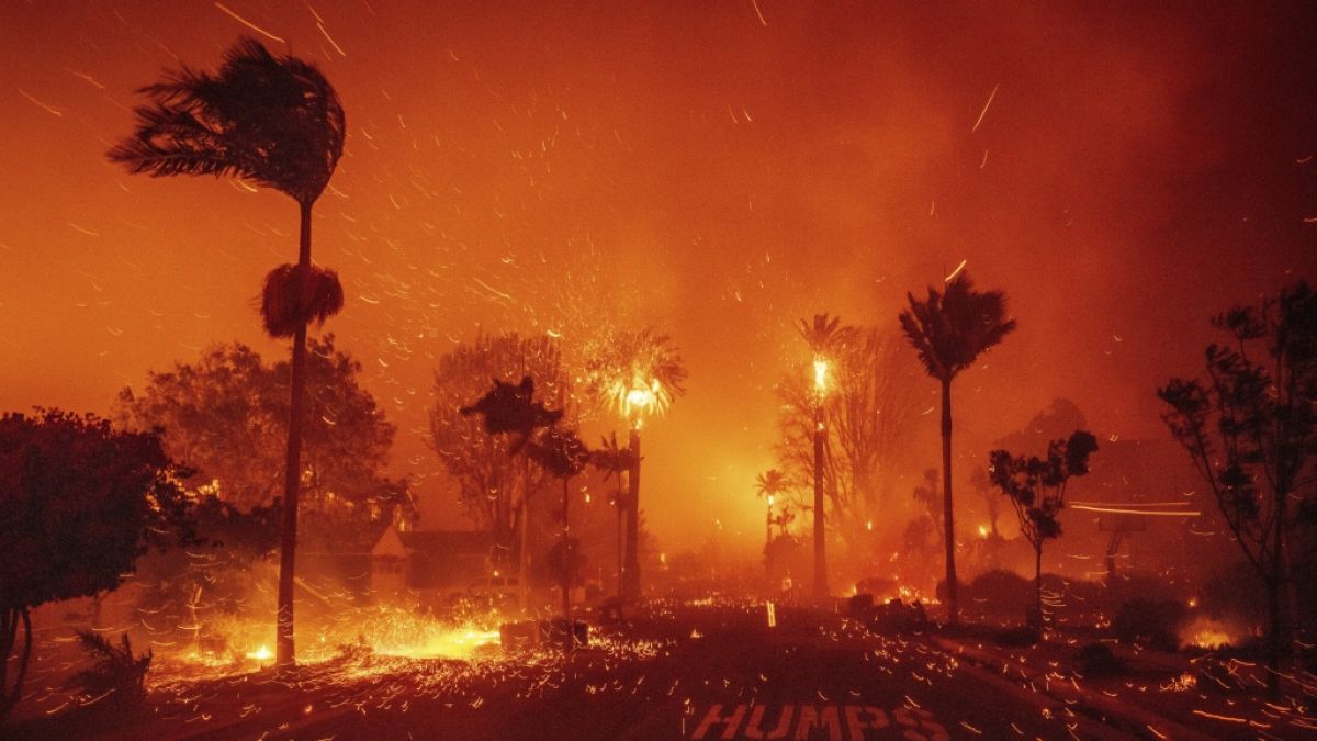 Feuertornados erschweren das Eindämmen des Flammeninfernos in Los Angeles. Feuertornados erschweren das Eindämmen des Flammeninfernos in Los Angeles. (Foto)