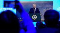 Donald Trump hält beim Weltwirtschaftsforum in Davos eine virtuelle Rede.