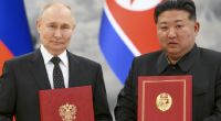 Wladimir Putin (links) und Kim Jong Un haben sich gegenseitige Unterstützung zugesichert.