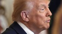 Für eine kleine Werbeunterbrechung hat Donald Trump immer noch Zeit.