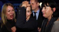 Alice Weidel vom Freudentaumel gepackt bei der AfD-Wahlparty im August 2017.