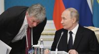 Dmitri Peskow und Wladimir Putin.