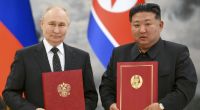 Wladimir Putin und Kim Jong-un bei einem Treffen im Juni 2024.