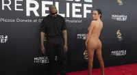 Mit diesem Look sorgte Bianca Censori bei den Grammys für Aufsehen.