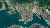 Dieses hochauflösende Satellitenbild zeigt Hongkong. Die Militär-Stadt soll allerdings etwa 30 Kilometer südwestlich von Peking entstehen.