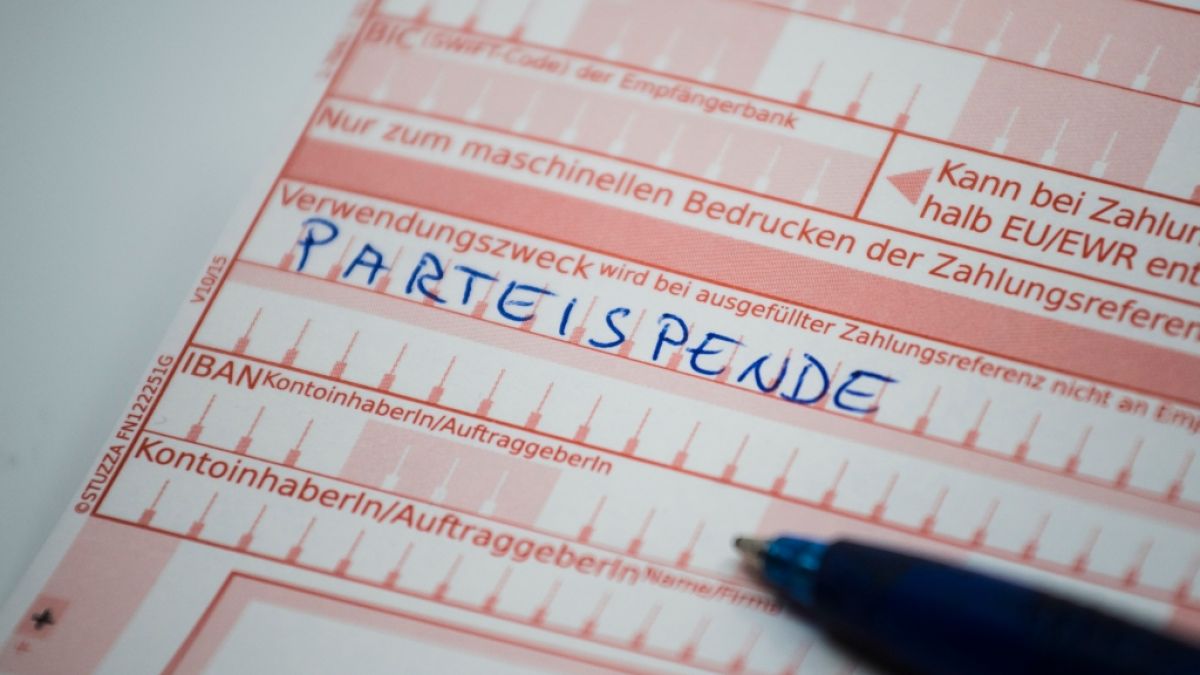 Aktueller Stand der Großspenden an die Partei (Symbolbild). (Foto)