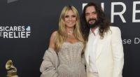 Heidi Klum und Ehemann Tom Kaulitz auf dem roten Teppich bei der 67. Grammy-Verleihung.