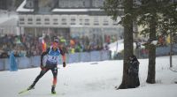 Der Deutsche Philipp Nawrath in Aktion: Der letzte Biathlon-Weltcup in der Saison 2024/25 findet in Oslo statt.