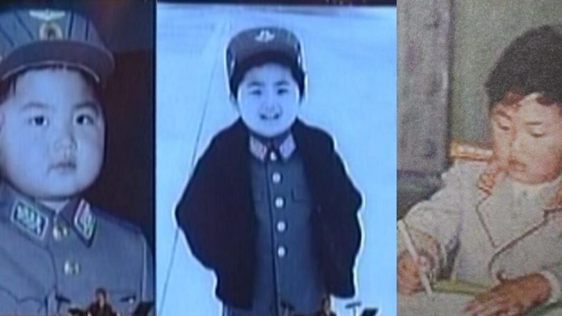 Bilder, die im nordkoreanischen Zentralfernsehen ausgestrahlt wurden, zeigen Kim Jong-un als Kind. (Foto)