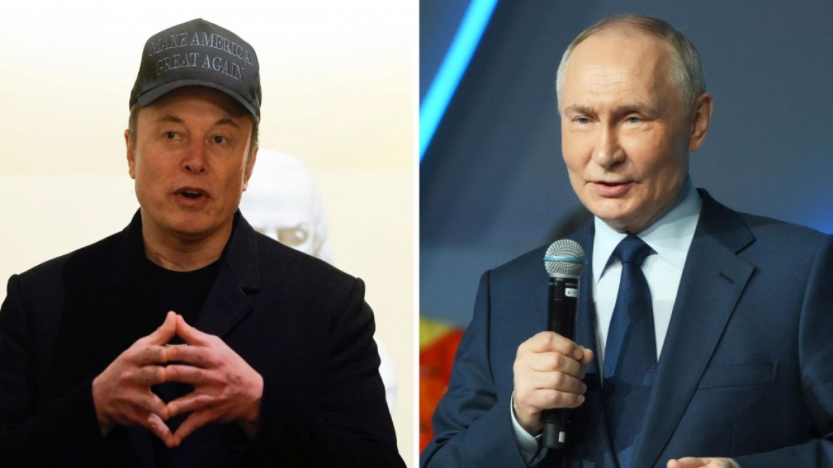 Wladimir Putin schwärmt öffentlich über Elon Musk. Wladimir Putin schwärmt öffentlich über Elon Musk. (Foto)