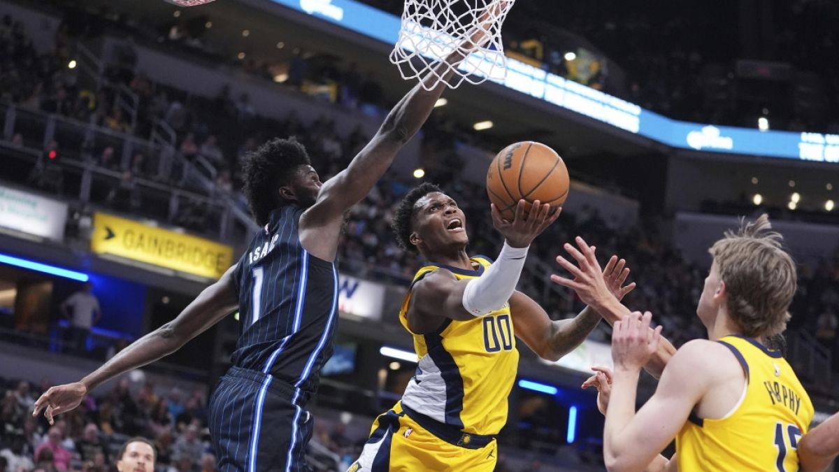 Die NBA ist die populärste Basketball-Liga der Welt. Hier spielen die Indiana Pacers gegen Orlando Magic (Symbolbild). Die NBA ist die populärste Basketball-Liga der Welt. Hier spielen die Indiana Pacers gegen Orlando Magic (Symbolbild). (Foto)