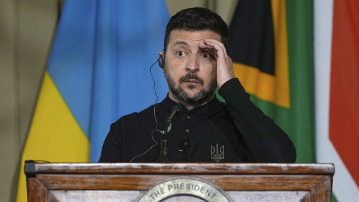 Wolodymyr Selenskyj steckt in der Zwickmühle. (Foto)
