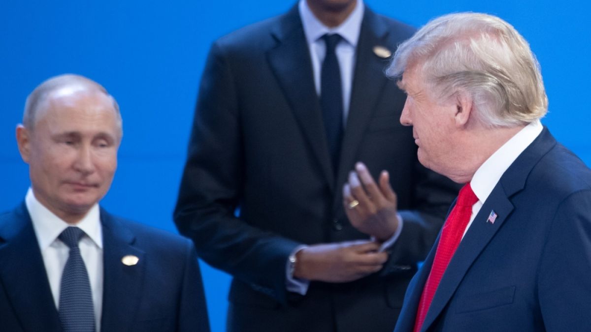 Donald Trump hat nach einem Treffen mit Wolodymyr Selenskyj harte Worte in Richtung Wladimir Putin verlauten lassen.  (Foto)