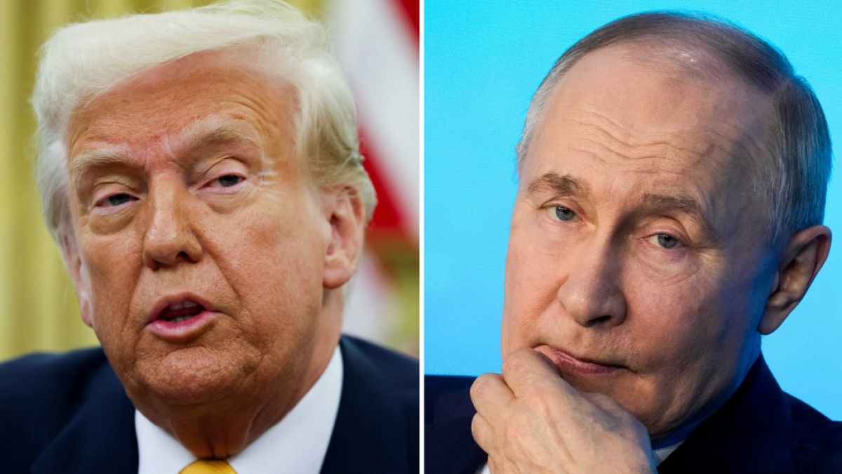 Wird Donald Trump (l.) von Wladimir Putin (r.) bei den Friedensverhandlungen im Ukraine-Krieg regelmäßig hintergangen? (Foto)