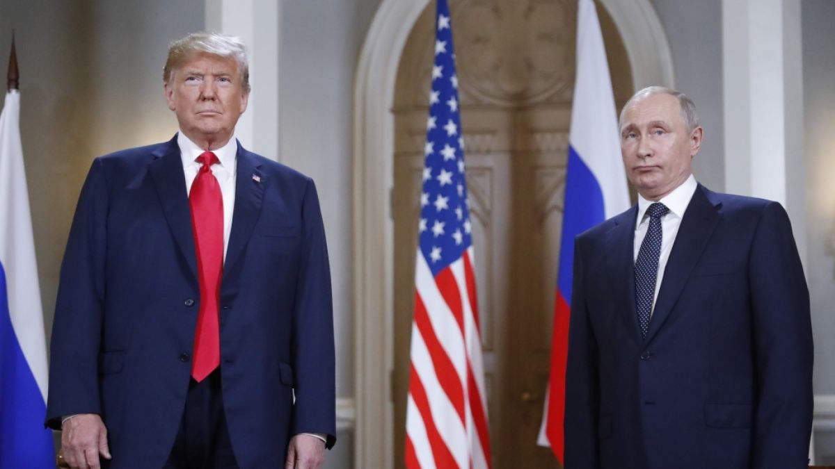 Donald Trump und Wladimir Putin im Jahr 2018. (Foto)