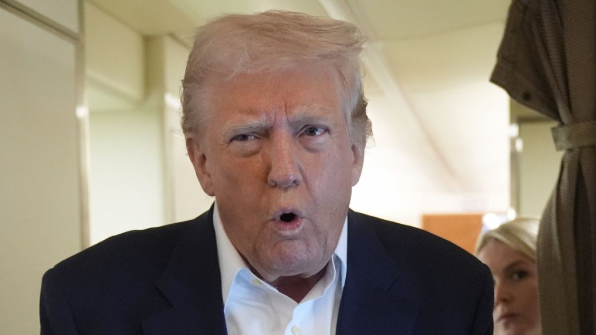 Donald Trump flippte vor laufender Kamera aus. (Foto)
