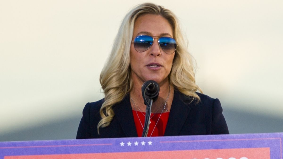 Trump-Insiderin Marjorie Taylor Greene warnt vor Donald Trumps Beratern. Trump-Insiderin Marjorie Taylor Greene warnt vor Donald Trumps Beratern. (Foto)