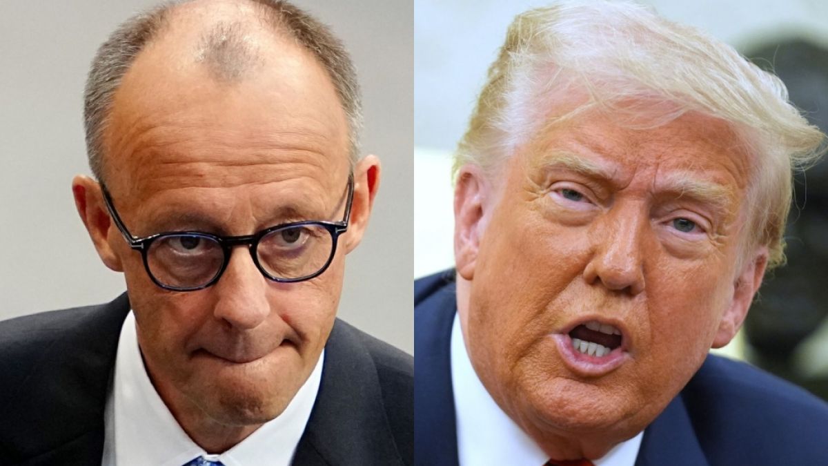 Sowohl Friedrich Merz als auch Donald Trump sind vor Spott und Häme in den sozialen Netzwerken nicht gefeit. (Foto)