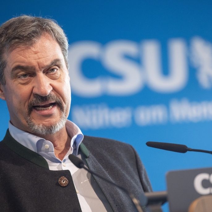 Markus Söder spricht auf einer CSU-Pressekonferenz.