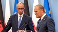 Friedrich Merz beim Antrittsbesuch in Polen.