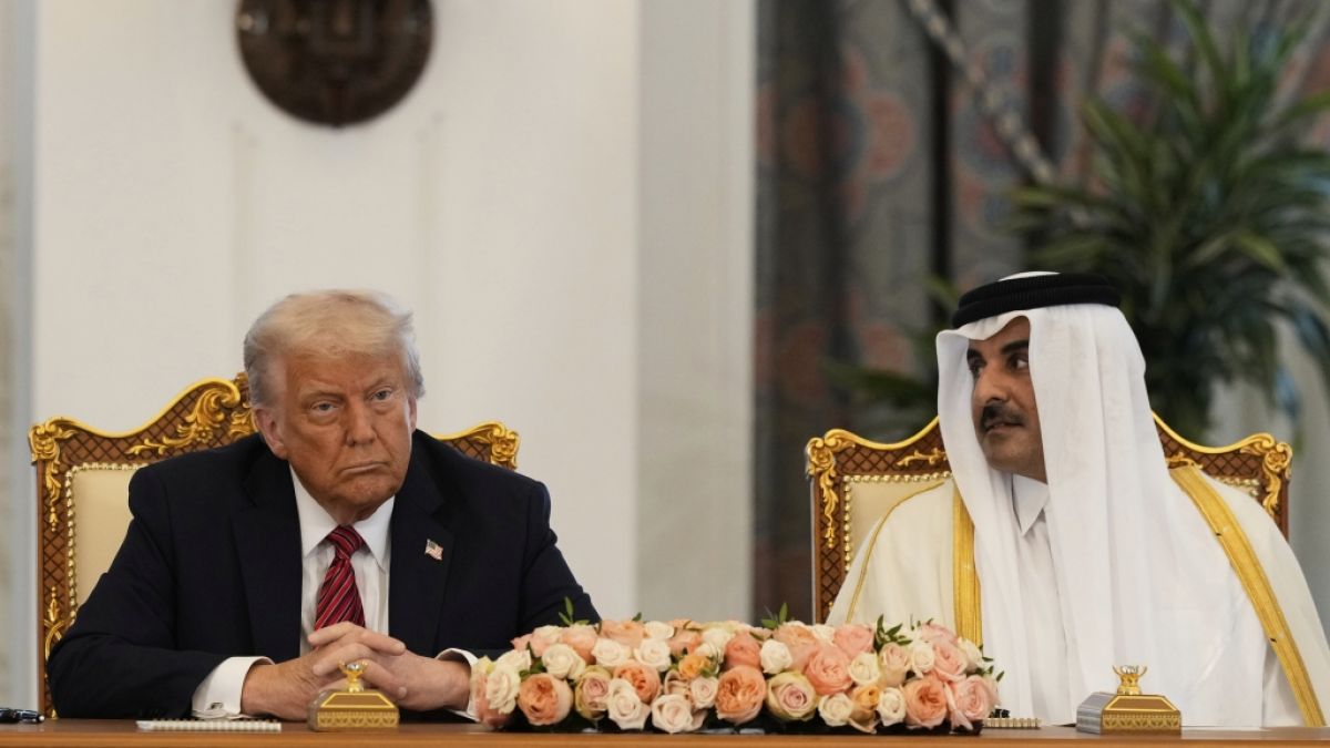Donald Trump neben dem Emir von Katar. Donald Trump neben dem Emir von Katar. (Foto)
